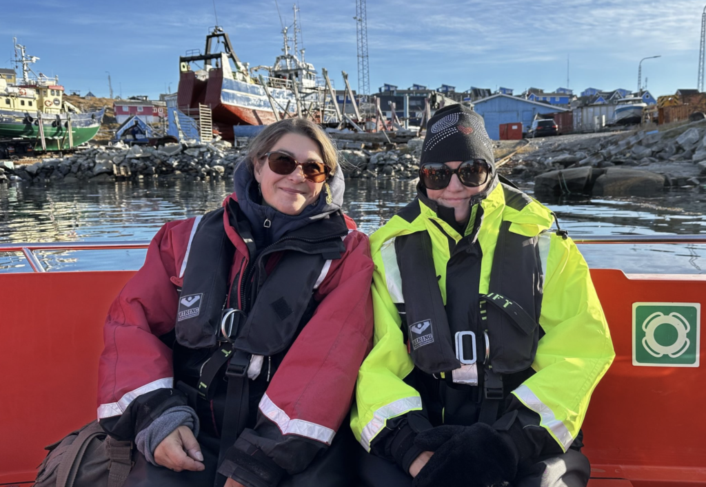 Working in Aasiaat, Greenland.